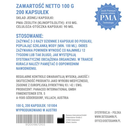 ZEOLIT DETOXAMIN BASIC DETOX - obrazek 3